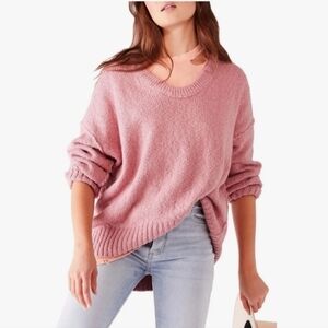 Free People Brookside‎ Oversized Tunic in Alpine Rose